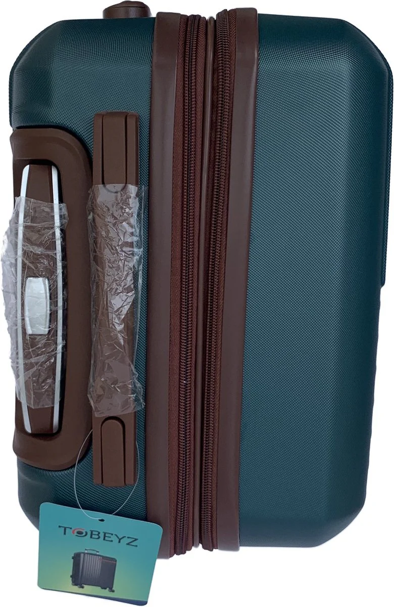 3-delig Kofferset - Groen Handbagage - Verrijdbaar op 4 Wielen - Stevig ABS - TSA Slot -Lichtgewicht, Trolley - Image 7