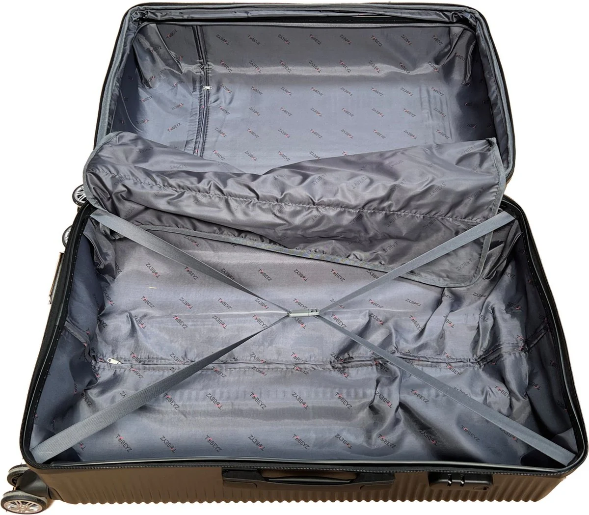 3-delig Kofferset -  Zwart Handbagage - Verrijdbaar op 4 Wielen - Stevig ABS - TSA Slot -Lichtgewicht, Trolley - Image 8