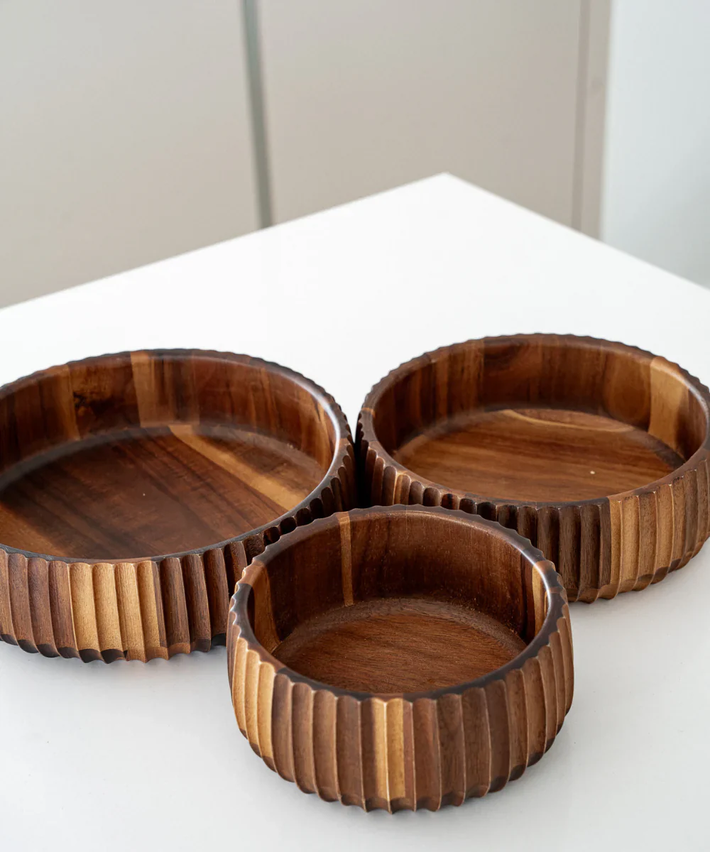 Acacia Stripe kom | 15cm - Image 5