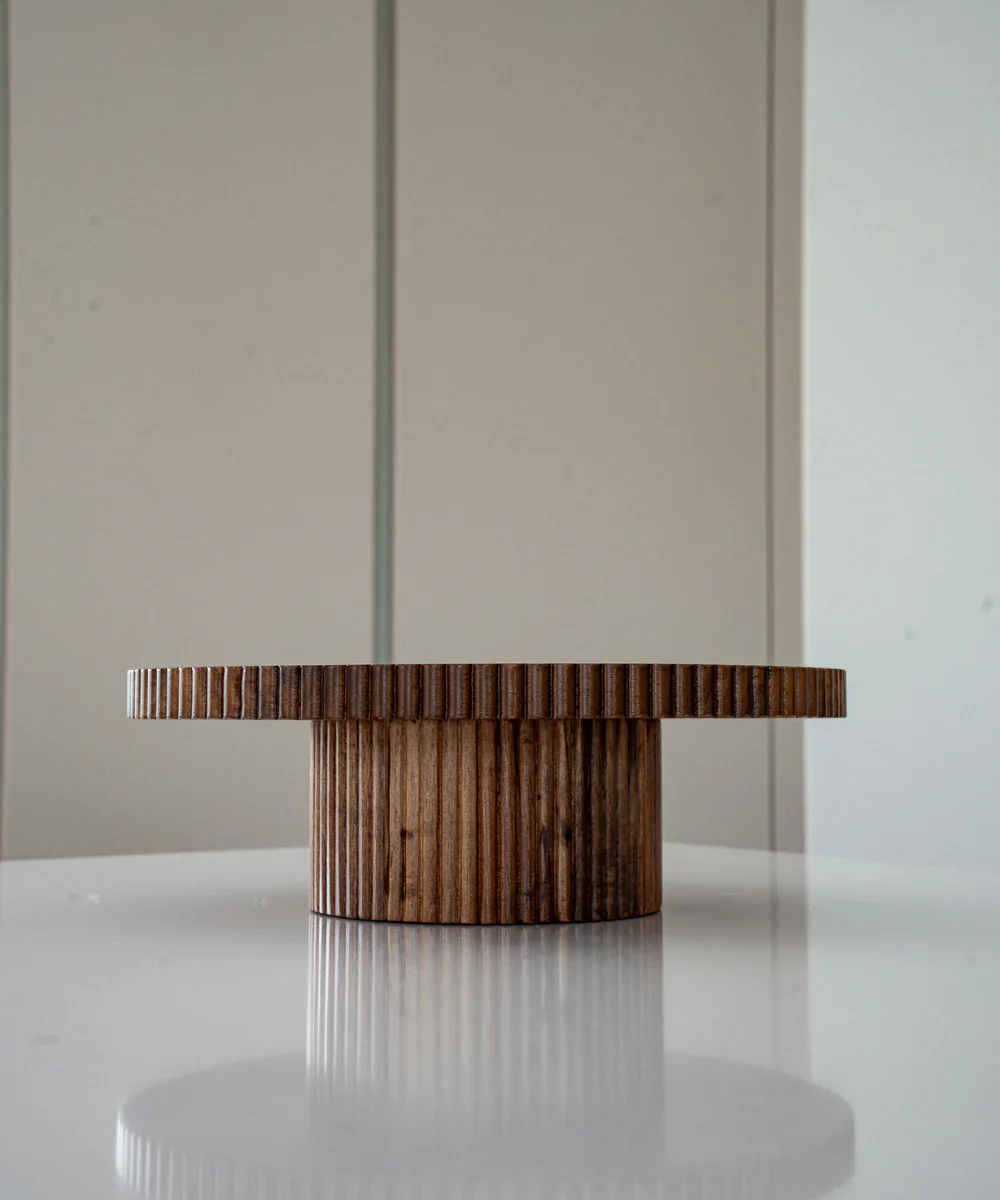 Acacia Stripe Taartplatteau | 30 CM - Image 2