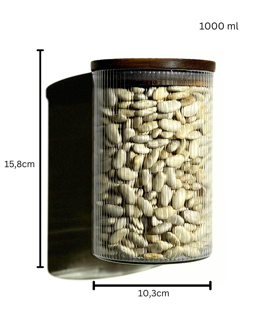 Acacia Voorraadpot Stripe | 2 stuks | 1000 ML - Image 2