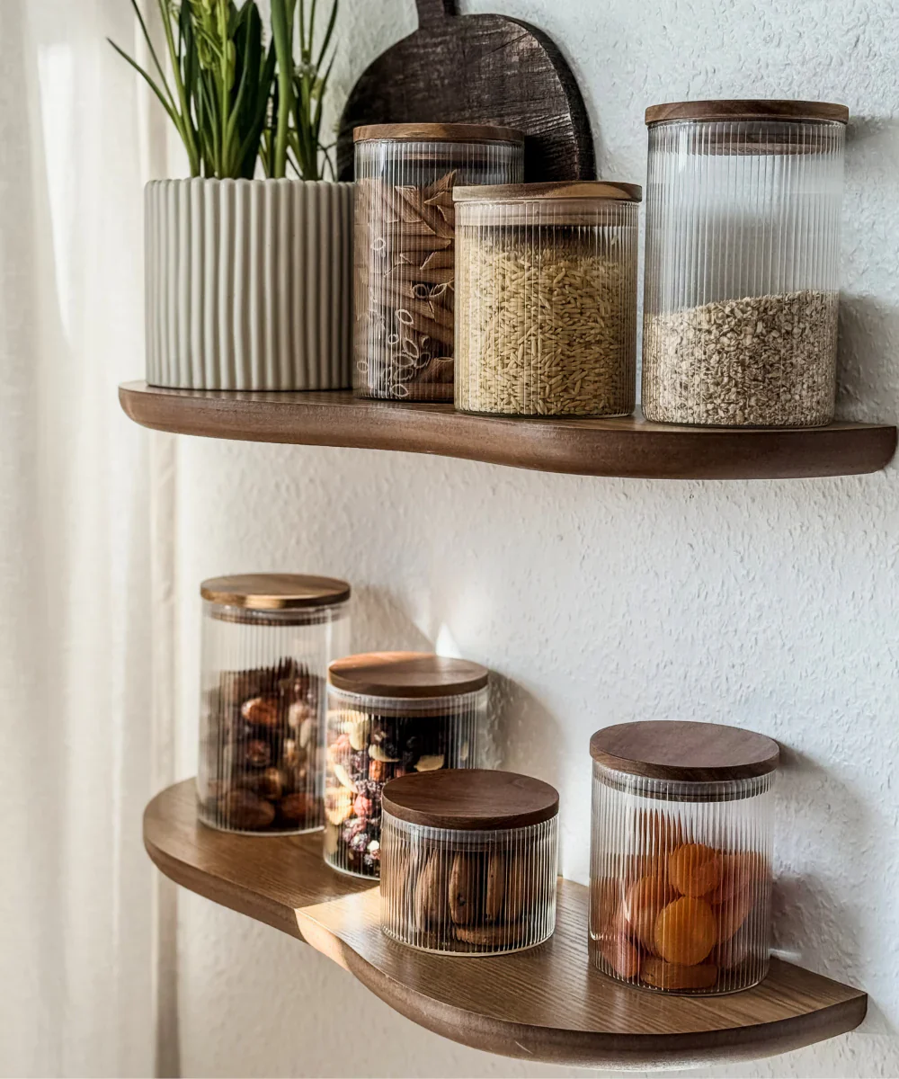 Acacia Voorraadpot Stripe | 2 stuks | 750 ml - Image 3