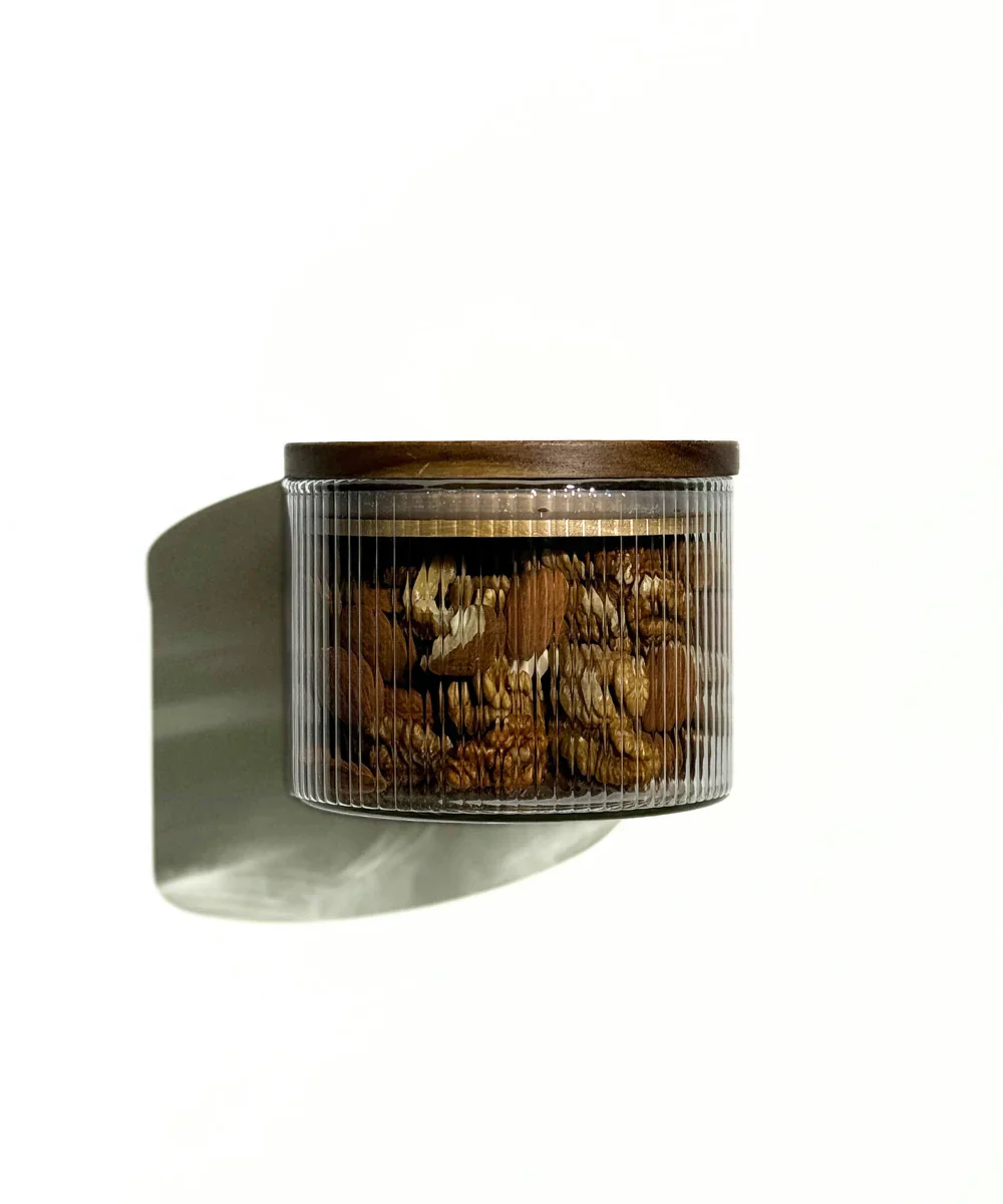 Acacia Voorraadpot Stripe | 2 stuks | 450 ml