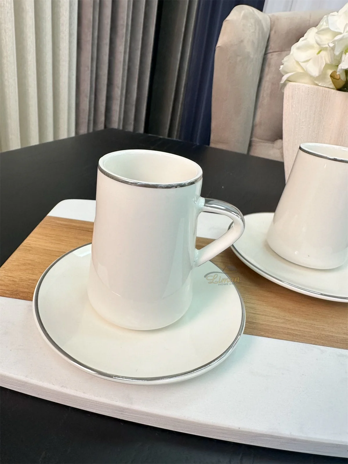 ACR Aria Espressoset 4 Delig | 2 Persoons Zilver - Image 2