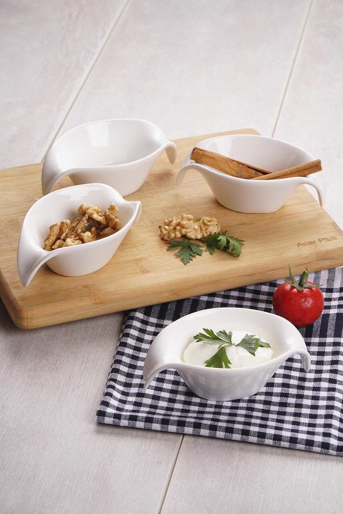 ACR Bianca Perla Snack Schaal 12 X 4 Cm ( 4 Dlg)