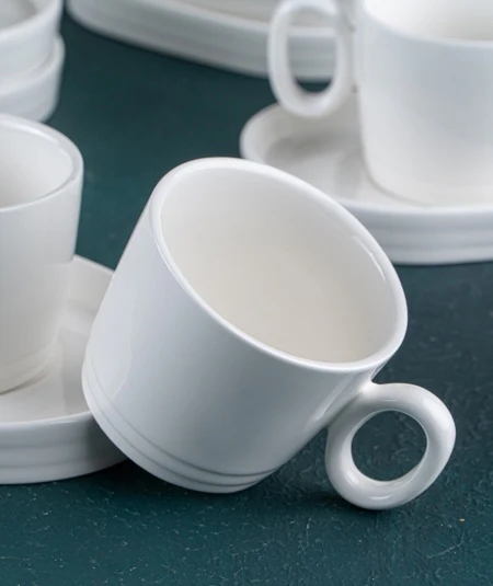 ACR Bianco Perla Nescafe - Koffieset 12 Delig | 6 Persoons - Image 2
