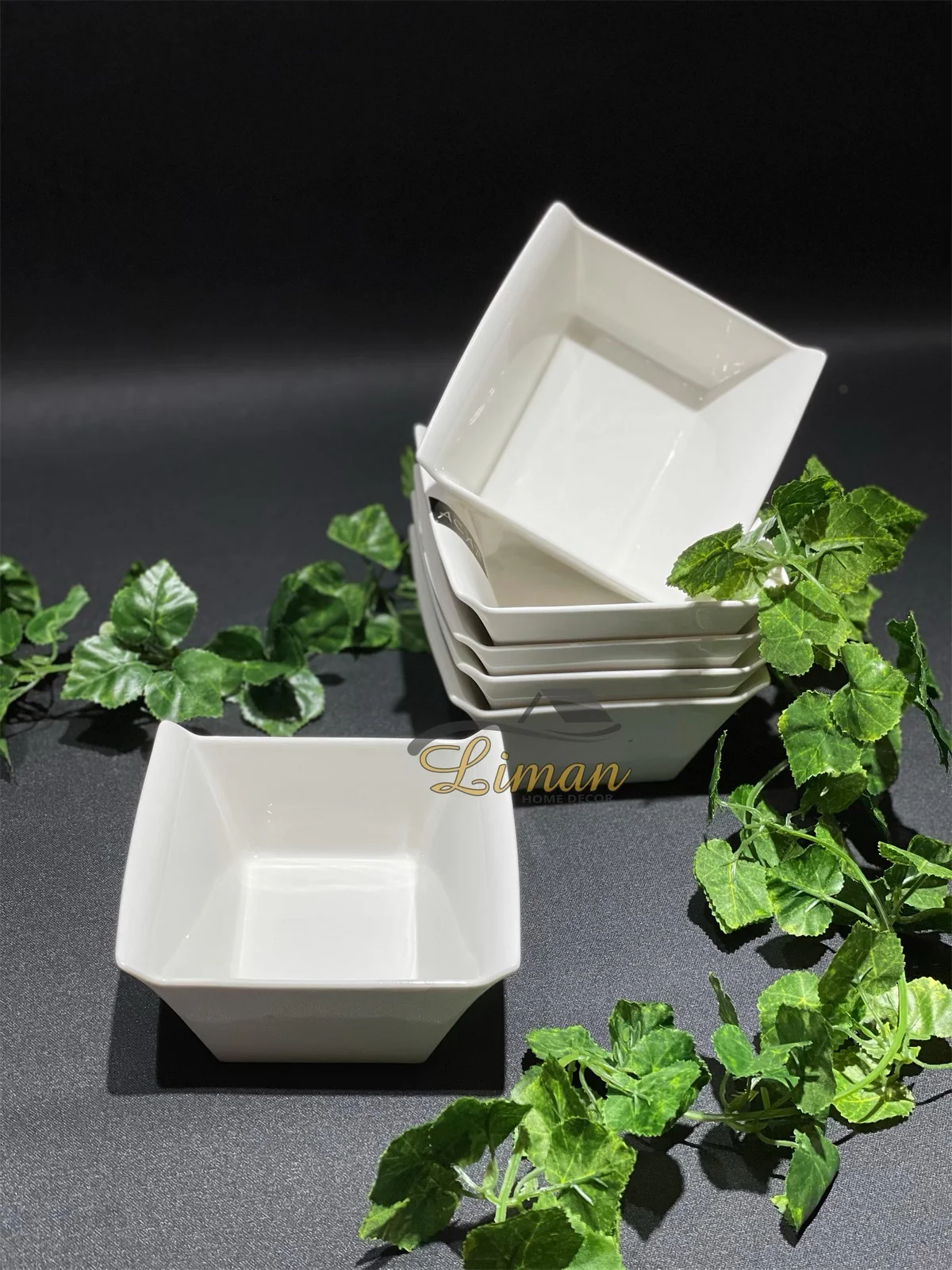 ACR BIANCO PERLA VIERKANTE SCHAAL 14 CM PER STUK