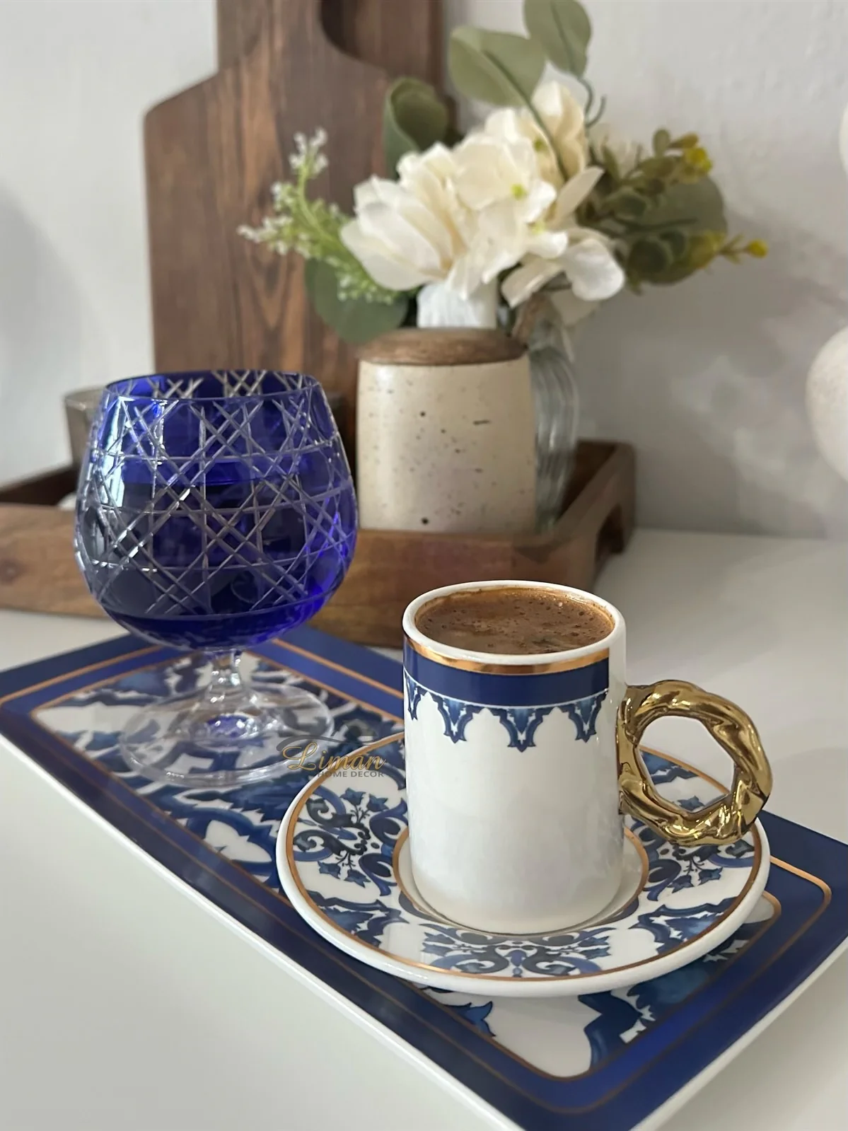 ACR Francesca Espressoset 5 Delig | 2 Persoons Blauw - Image 2
