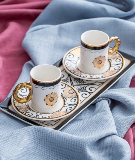 ACR Francesca Espressoset 5 Delig | 2 Persoons Zwart