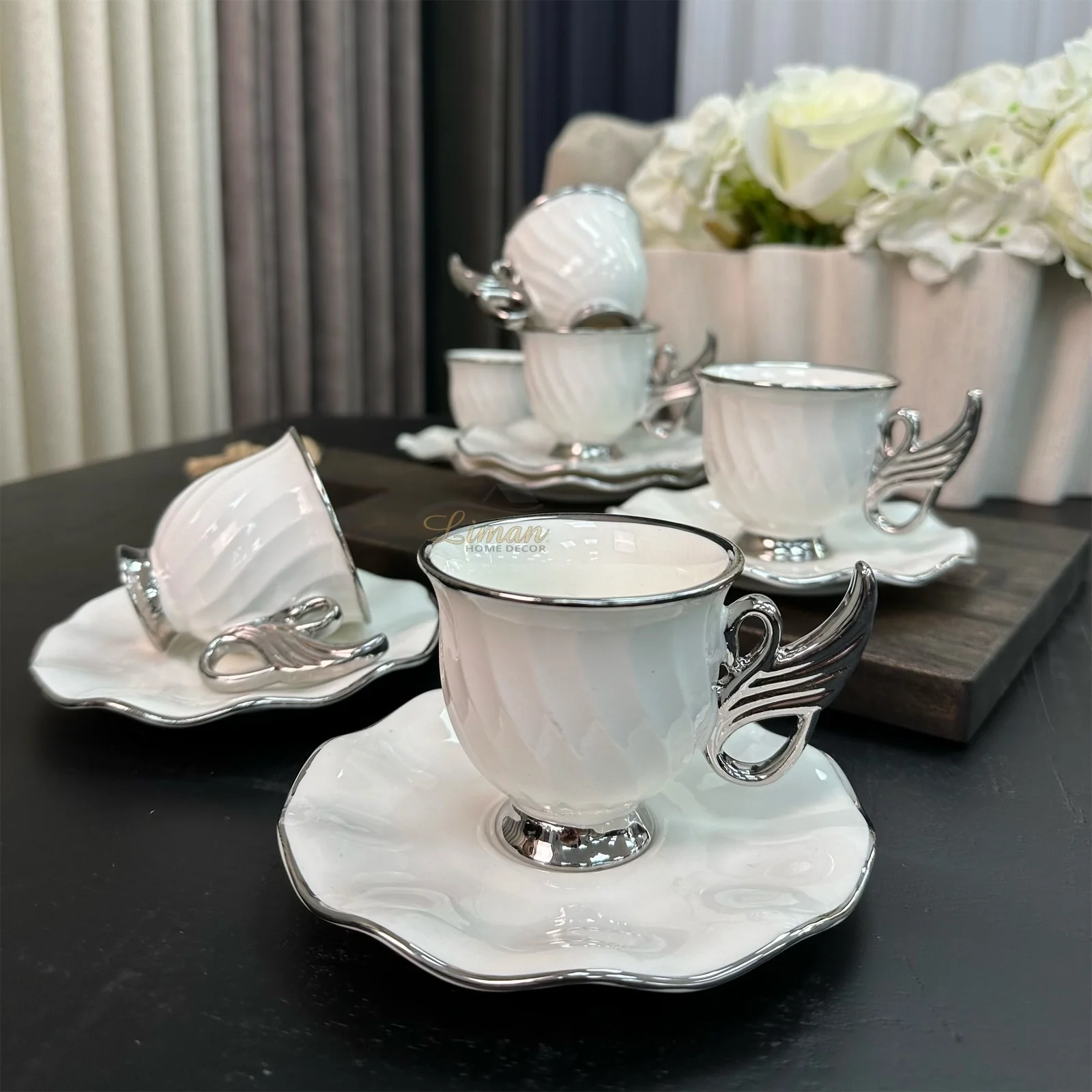 ACR Jade Espressoset 12 Delig | 6 Persoons Zilver