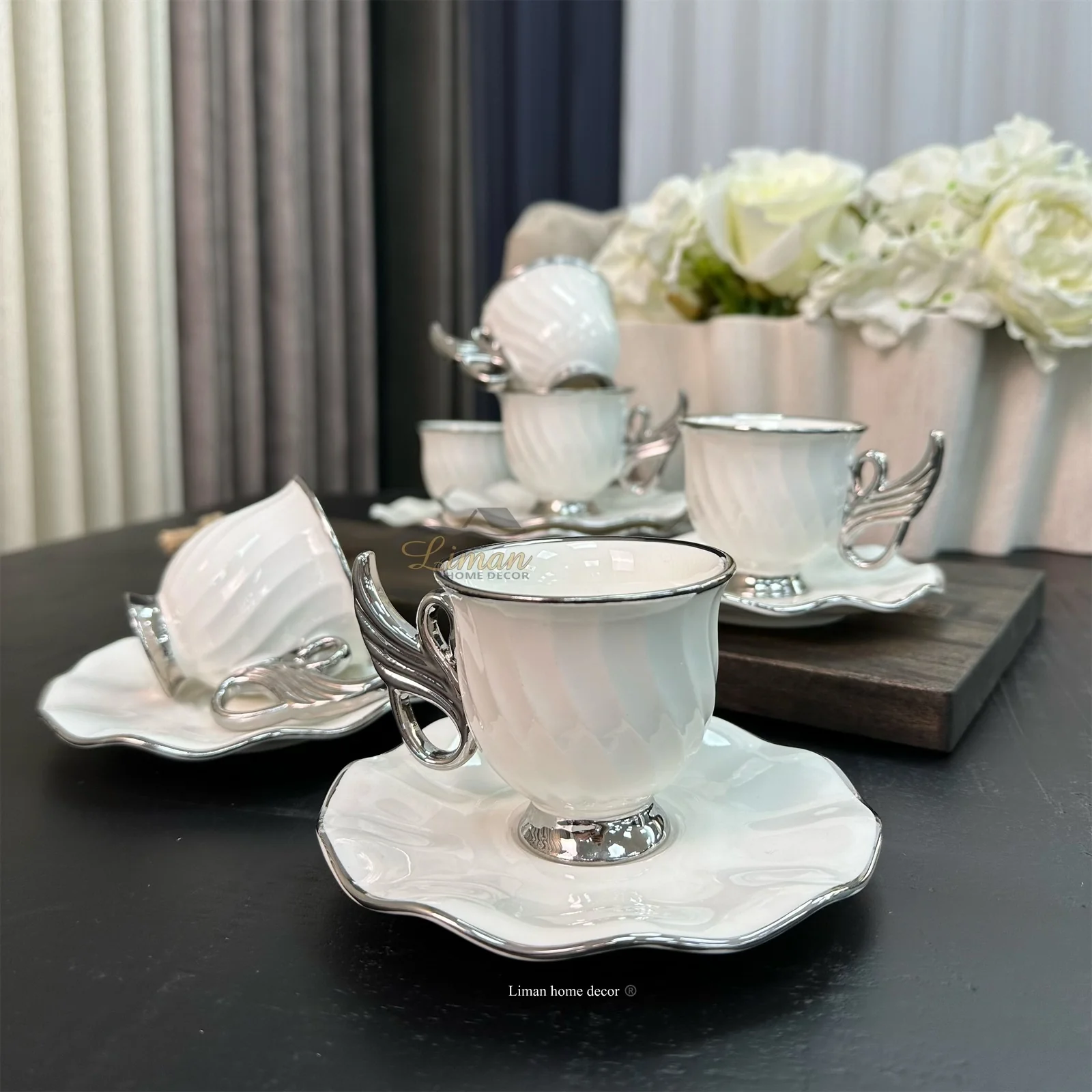 ACR Jade Espressoset 12 Delig | 6 Persoons Zilver - Image 4