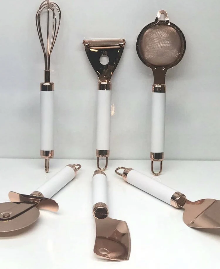 ACR MATRICA 6 DELIG KEUKENGEREISET WIT / BRONS MET HANGER - Image 2