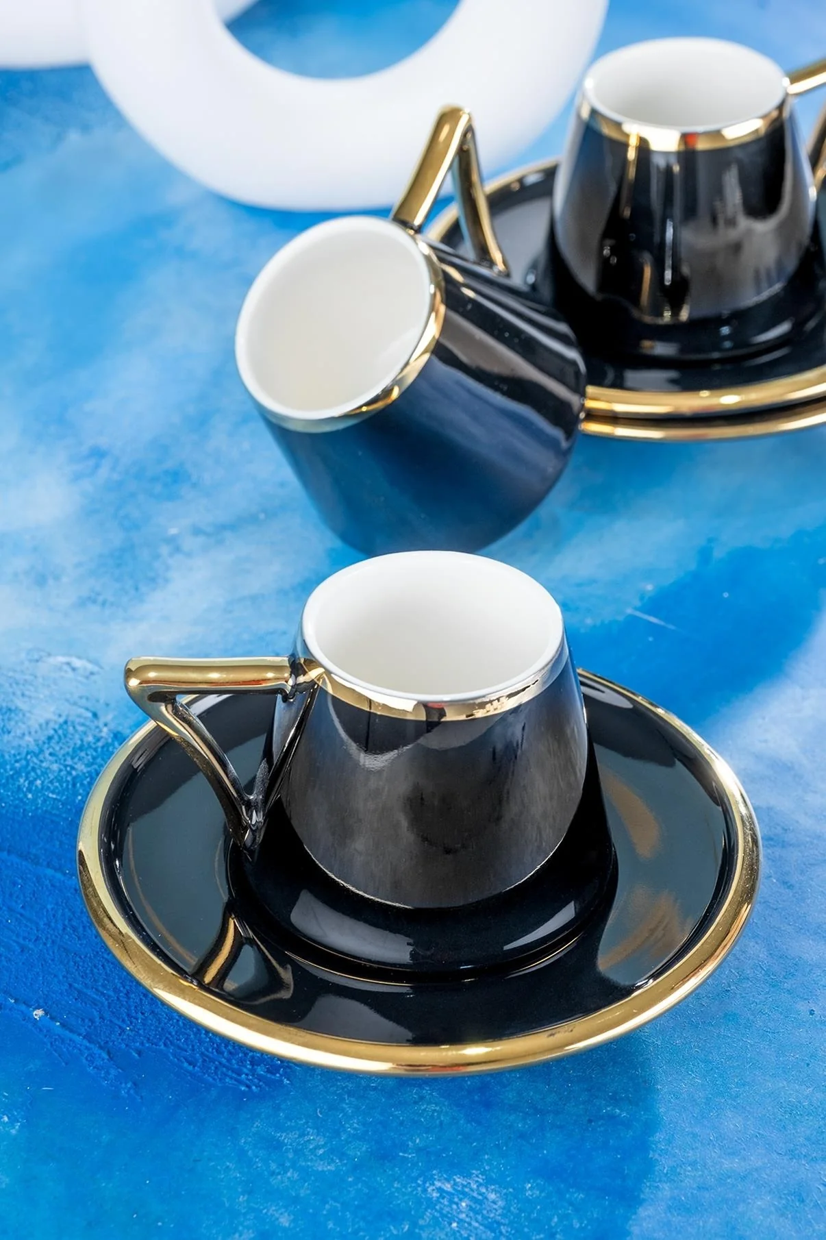 ACR Mayla Espressoset 12 Delig | 6 Persoons Zwart