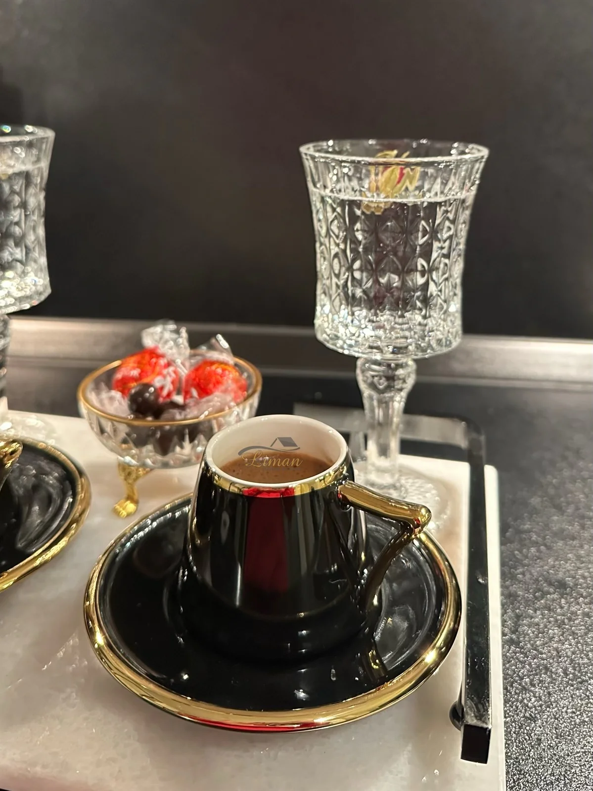 ACR Mayla Espressoset 12 Delig | 6 Persoons Zwart - Image 2