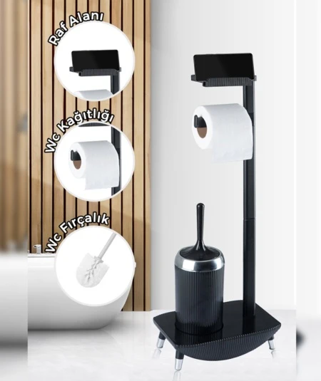 ACR MULI FUNCTIONEEL WC ROLHOUDER ZWART