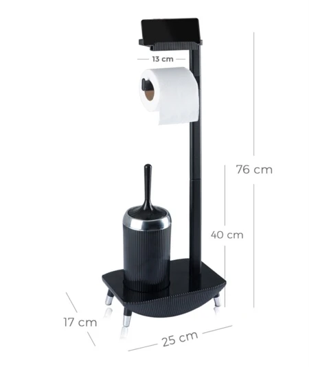 ACR MULI FUNCTIONEEL WC ROLHOUDER ZWART - Image 2