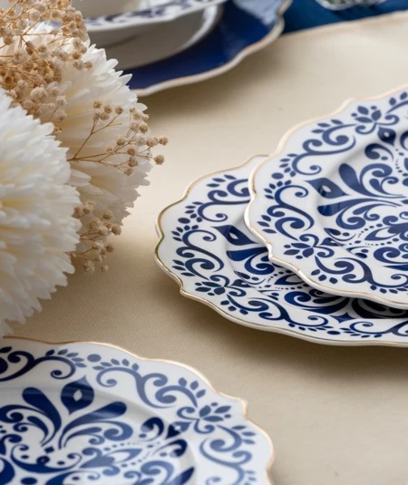ACR Nancy Servies set 24 Delig | 6 Persoons Blauw - Image 3