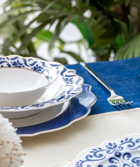ACR Nancy Servies set 24 Delig | 6 Persoons Blauw - Image 4
