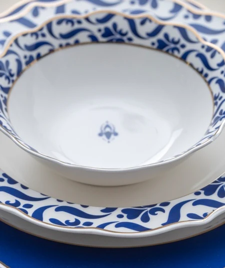 ACR Nancy Servies set 24 Delig | 6 Persoons Blauw - Image 5