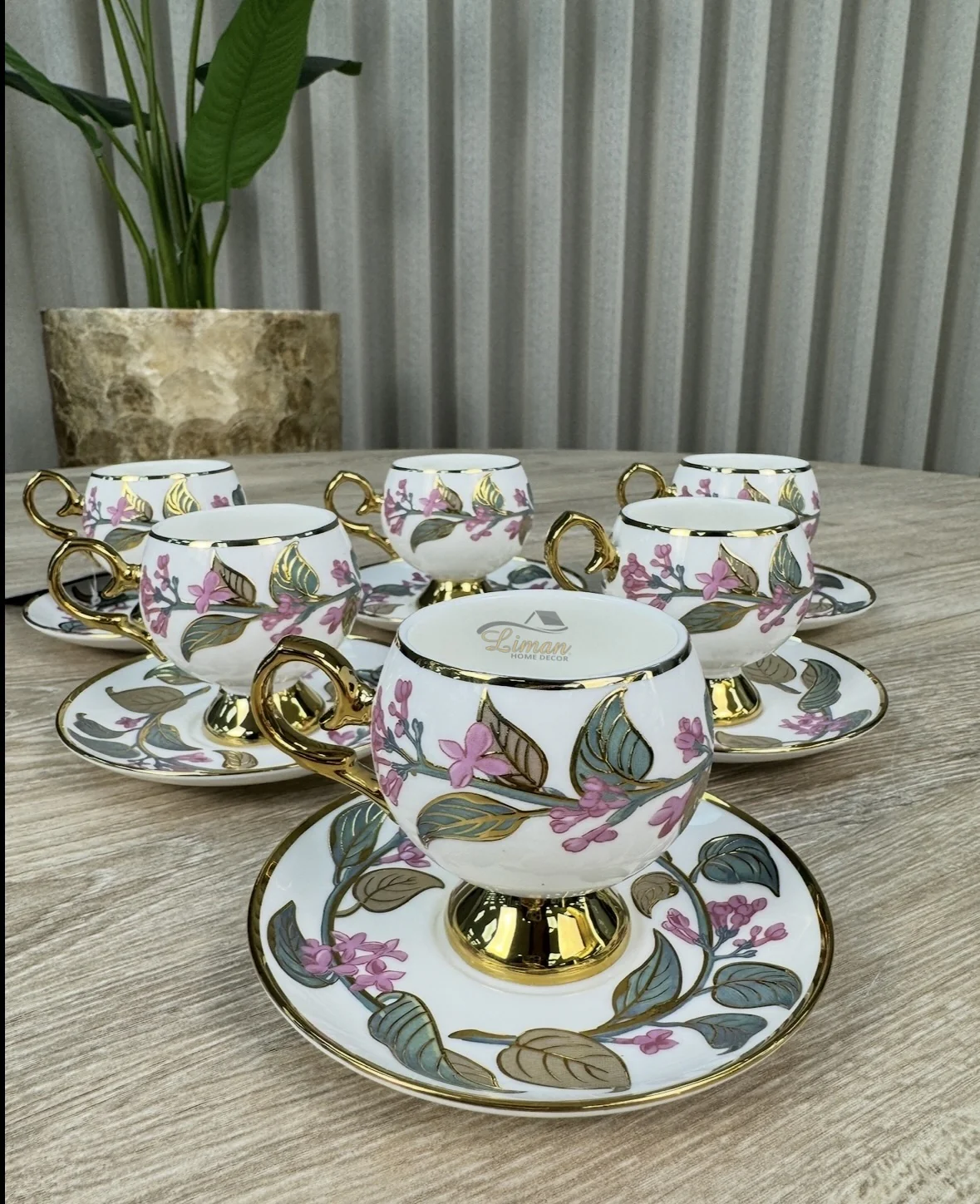 ACR Olivette Espressoset 12 Delig | 6 Persoons Roze - Image 3