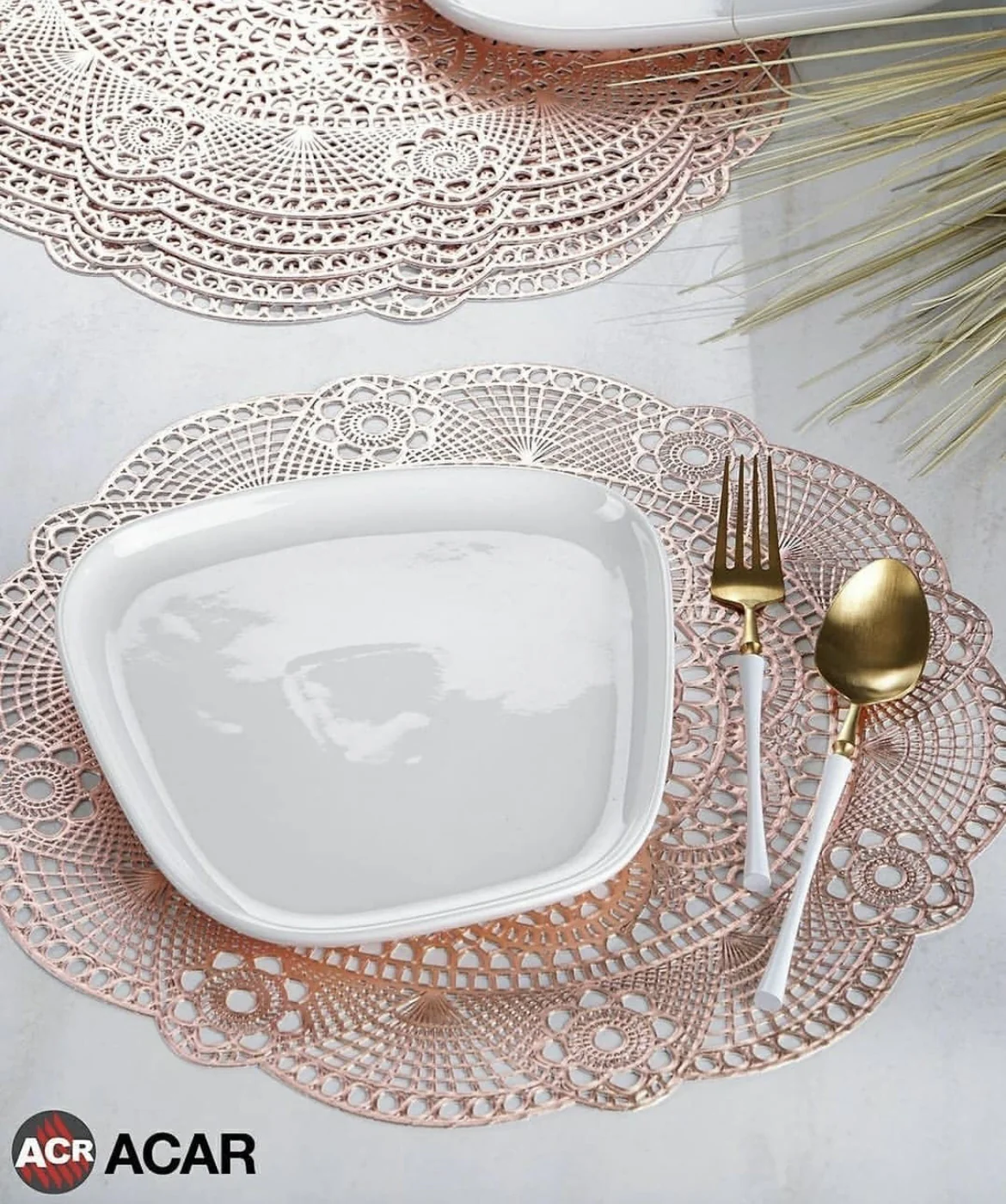 ACR Placemat Rosegold 6 Dlg