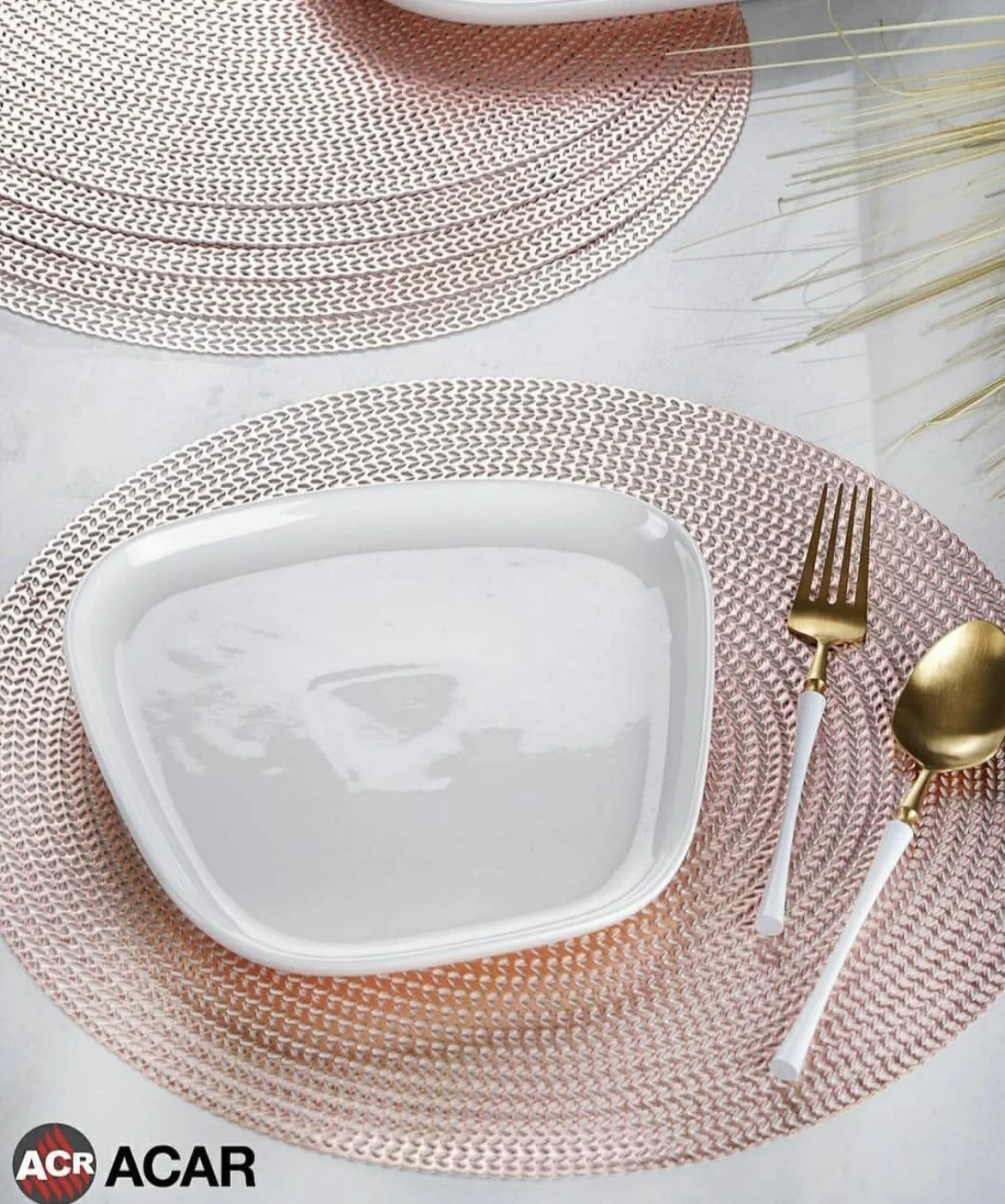 ACR Placemat Rosegold 6 Dlg