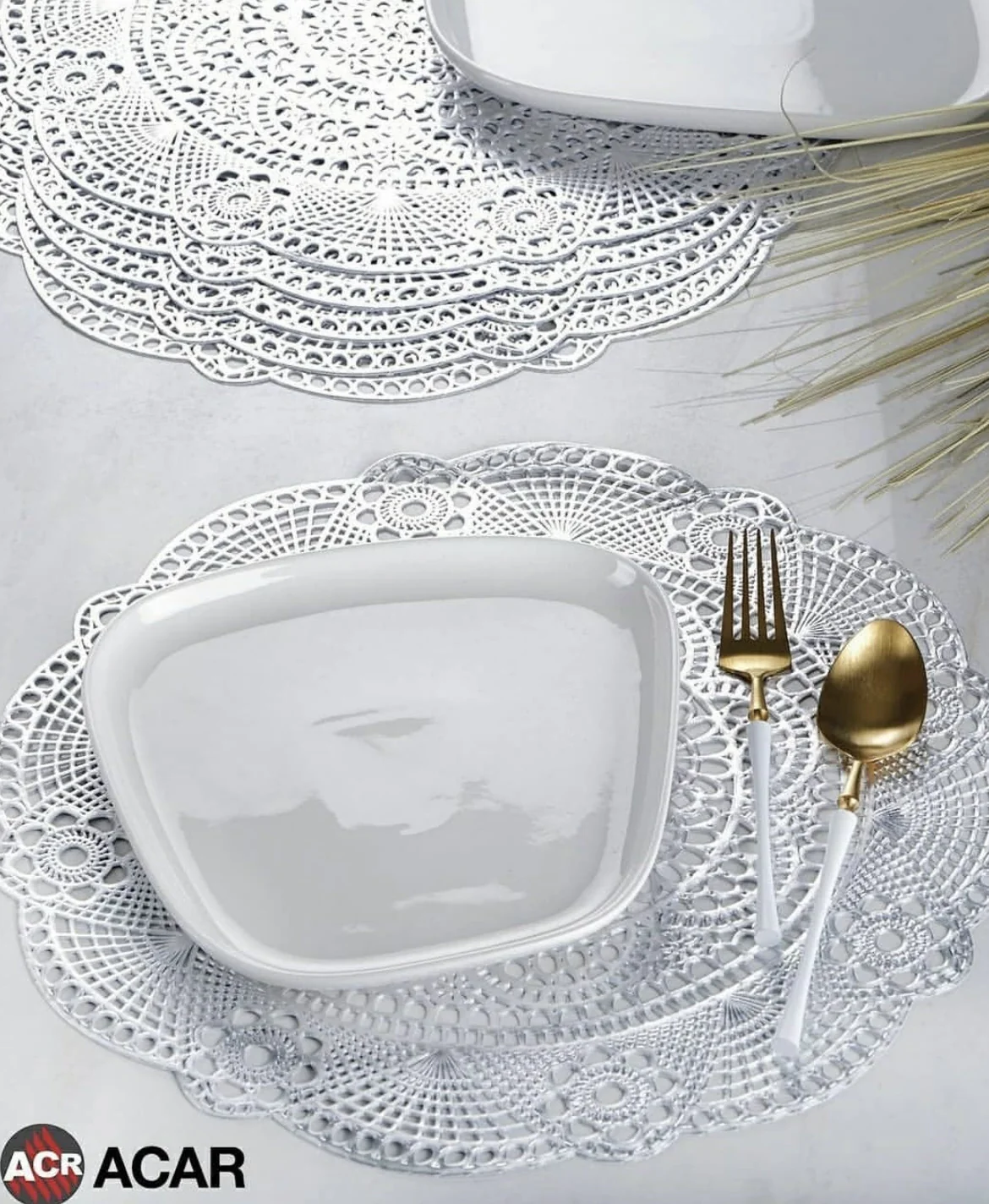 ACR Placemat Zilver 6 Dlg