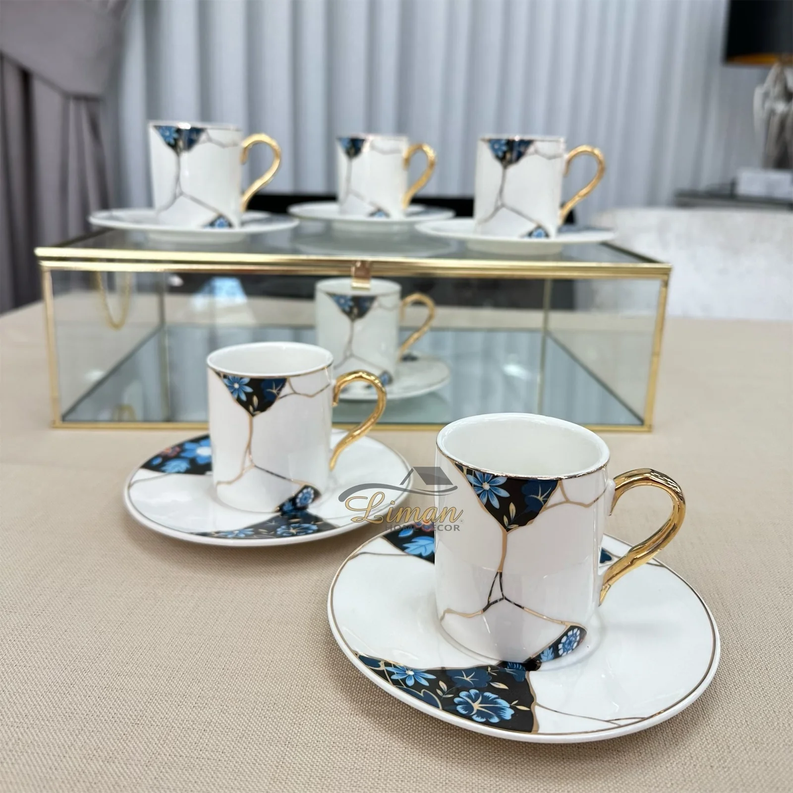 ACR Seosan Star Zwart Espressoset 12 Delig | 6 Persoons