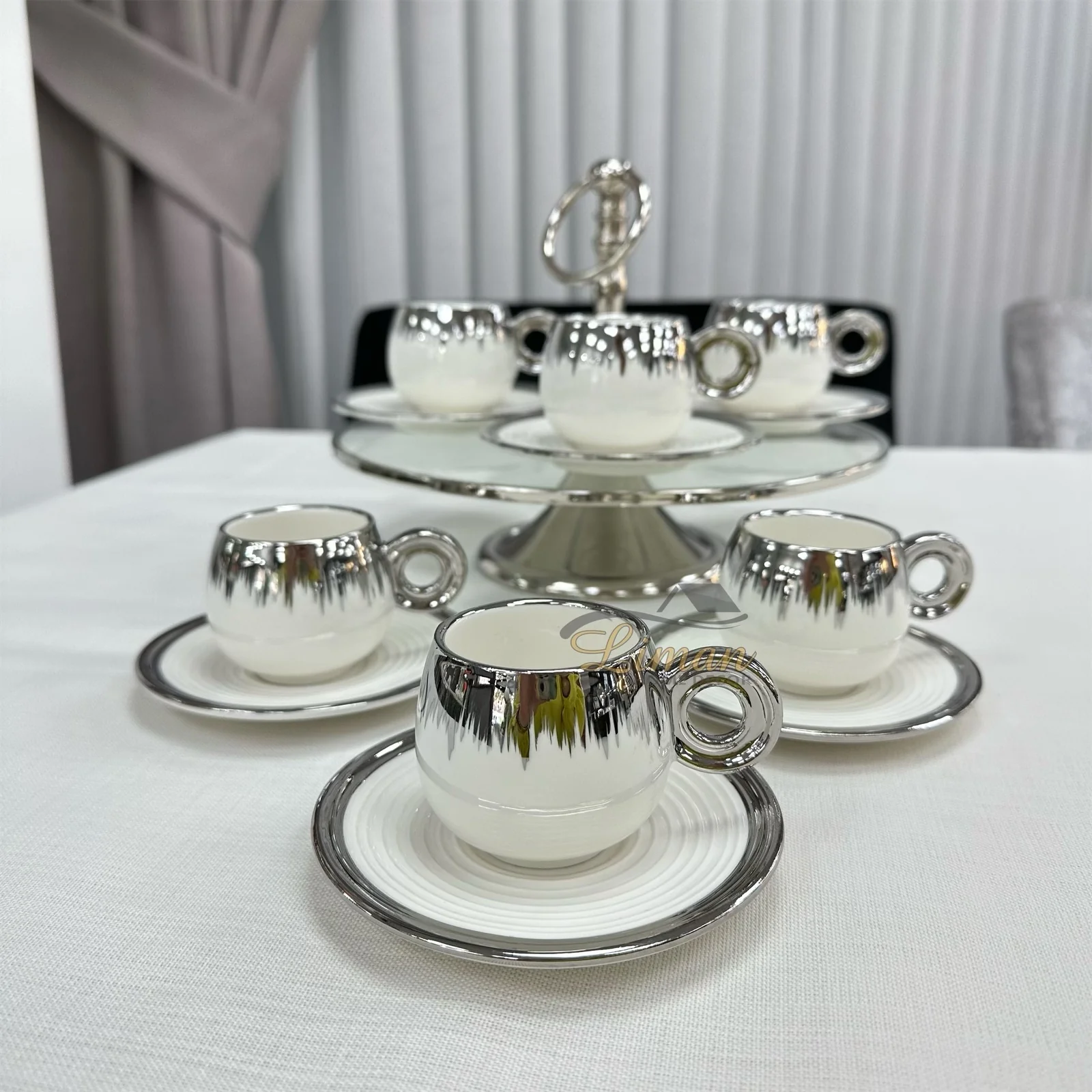 ACR Venus Espressoset 12 Delig | 6 Persoons Zilver - Image 2