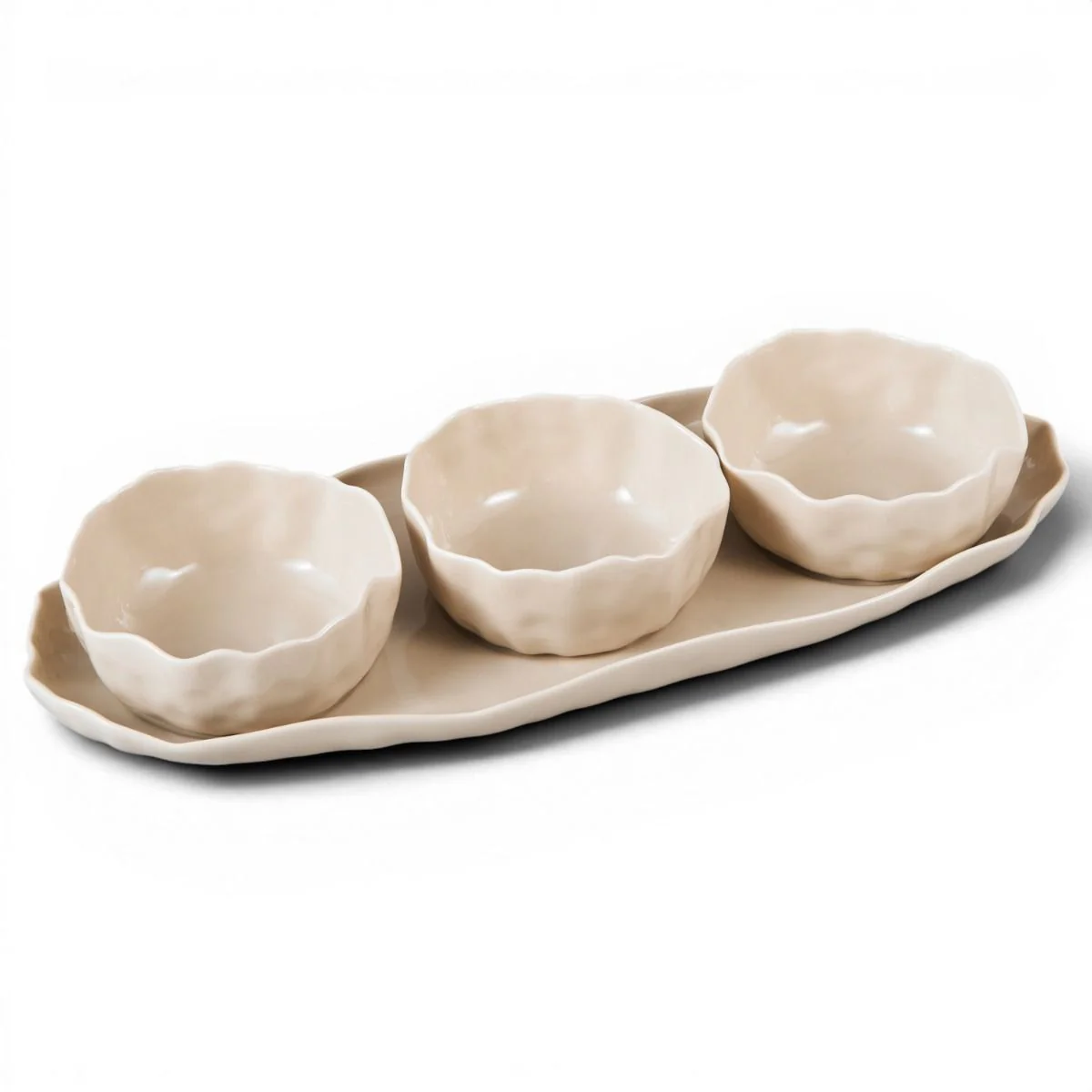Angles Schalenset | Taupe 4-Delig
