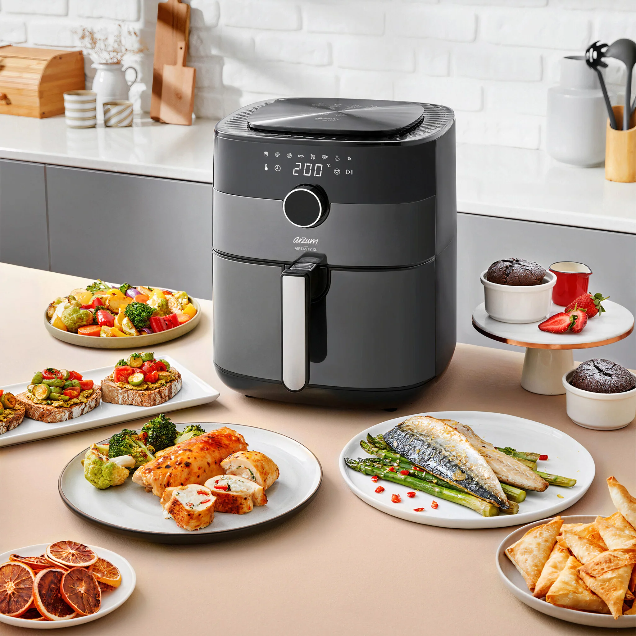 Arzum Airtasy XL Air Fryer Grijs