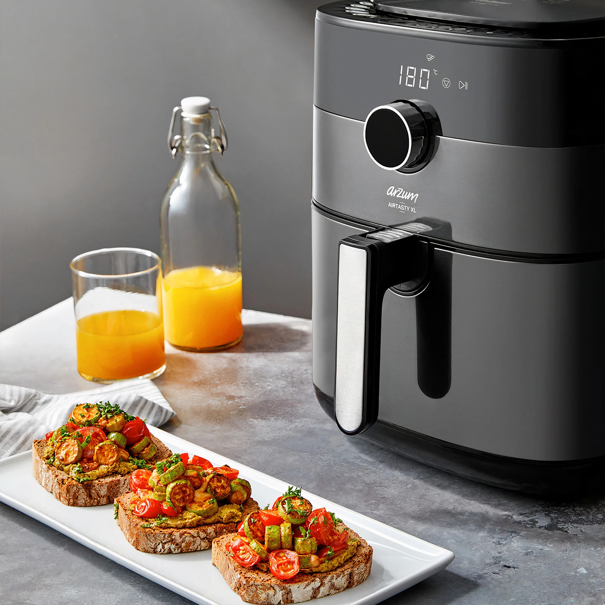 Arzum Airtasy XL Air Fryer Grijs - Image 5