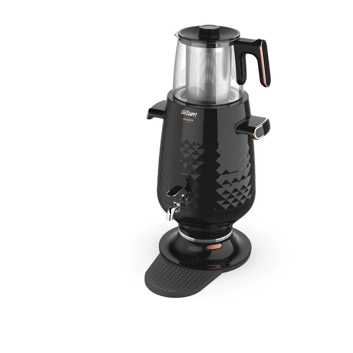 Arzum Ehlikeyf Semaver Zwart  3,5 L - Image 5