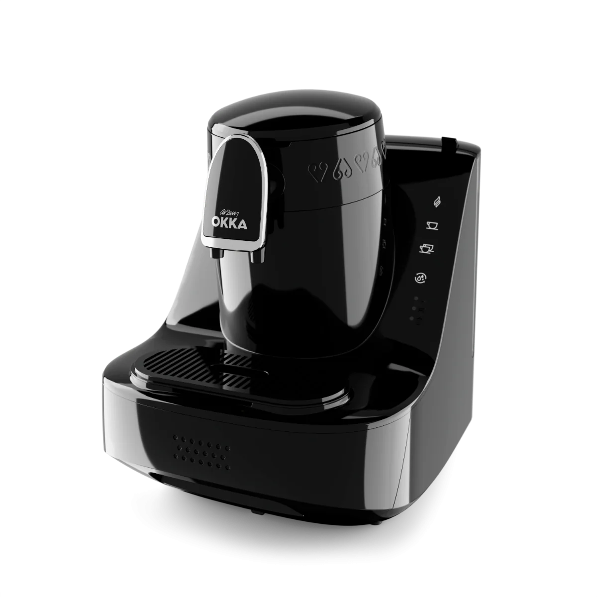 ARZUM OKKA ELITE TURKS KOFFIEZETAPPARAAT | ZWART-CHROOM - Image 4