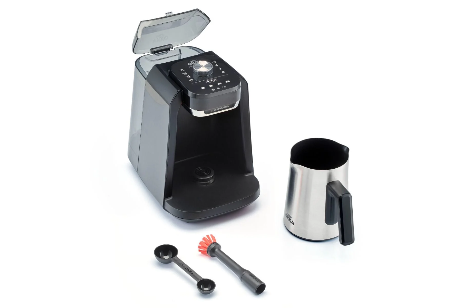 Arzum OKKA Rich Spin Pro Turkse koffiemachine met waterreservoir chroomkleur - Image 6