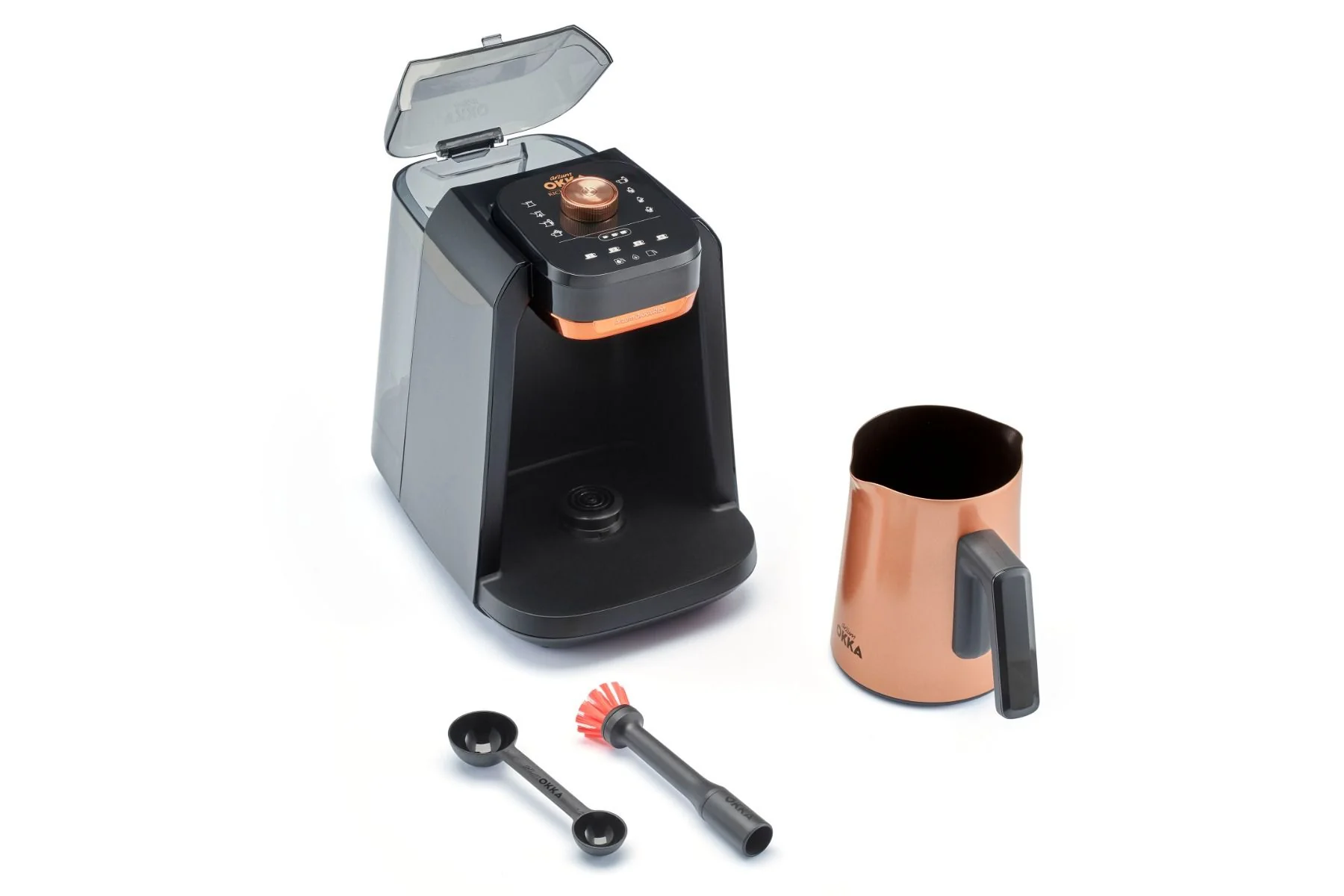 Arzum OKKA Rich Spin Pro Turkse koffiemachine met waterreservoir copperkleur - Image 6