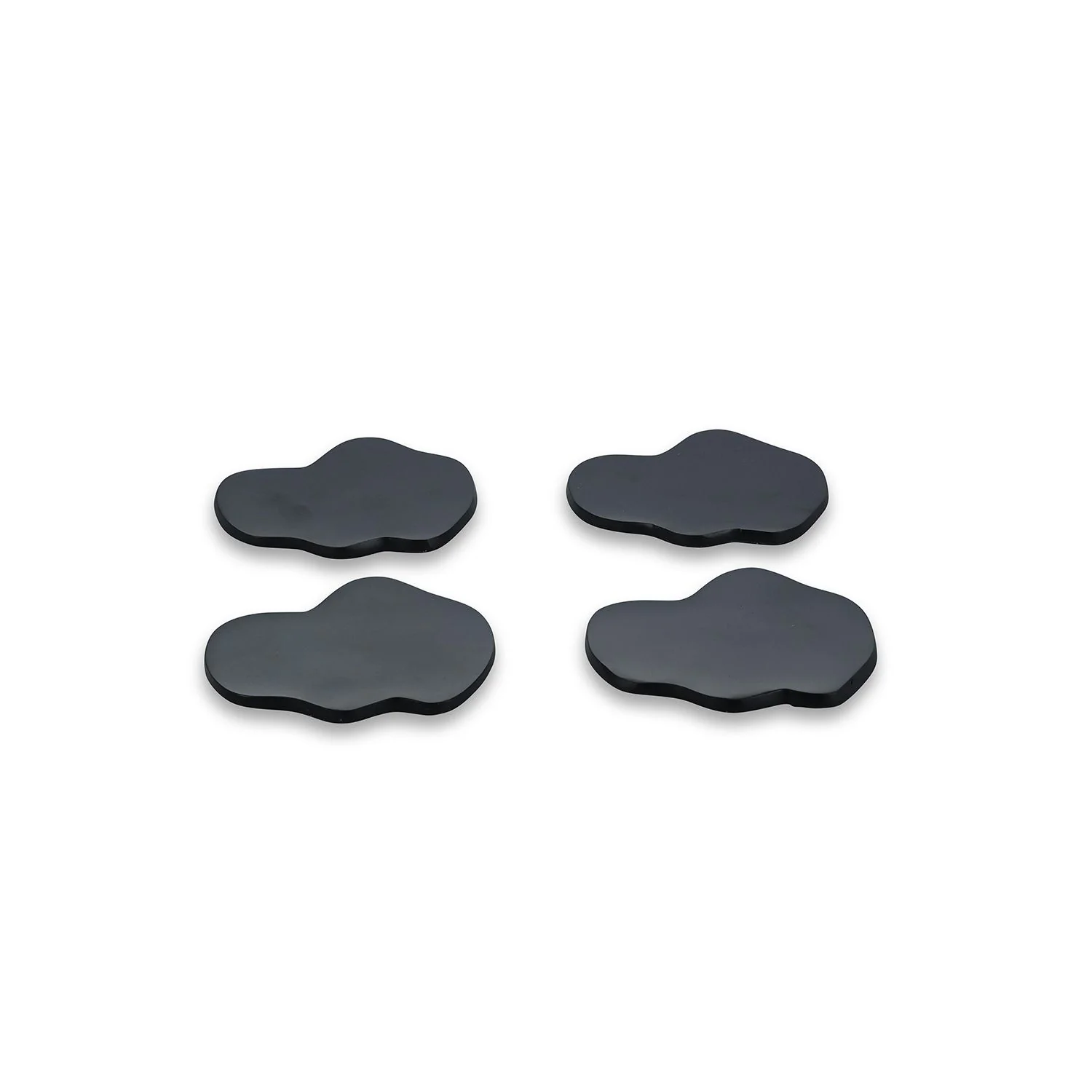 GLASONDERZETTER ORGANISCH ZWART CHARM - SET/4 - Image 5