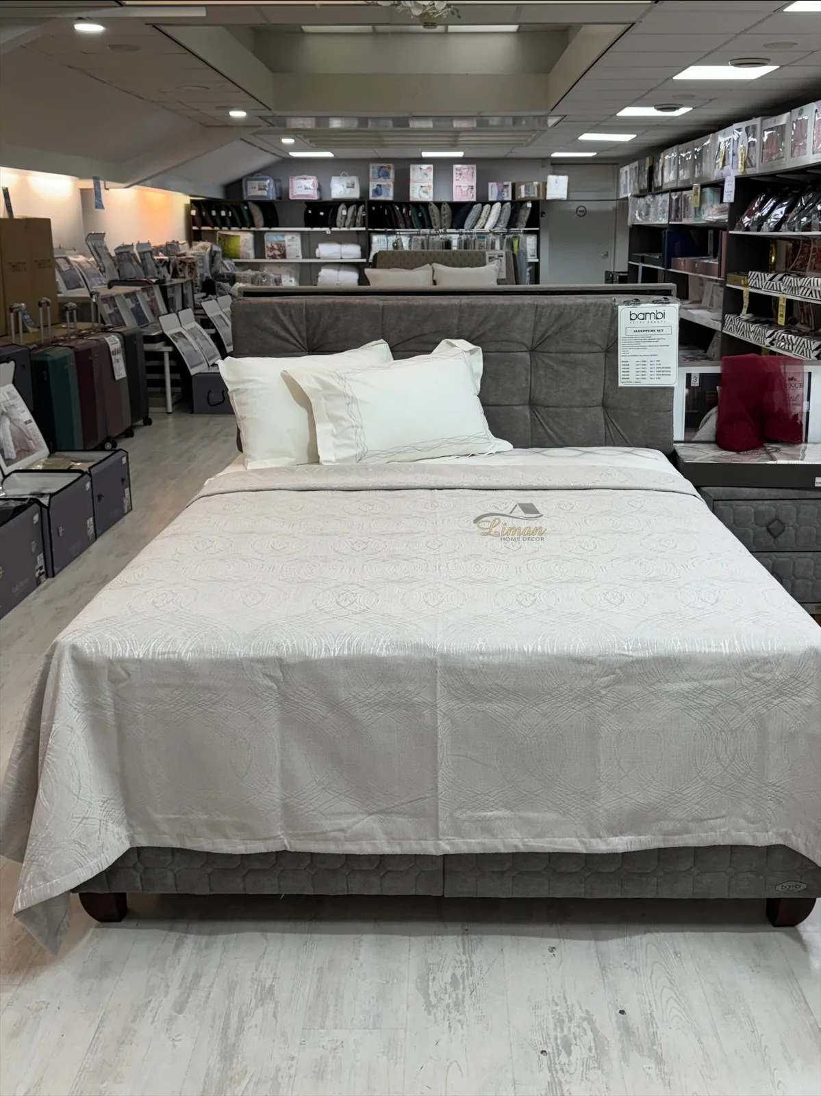Bella Home Aren Dunne Spreiset 7 delig Beige - Image 3