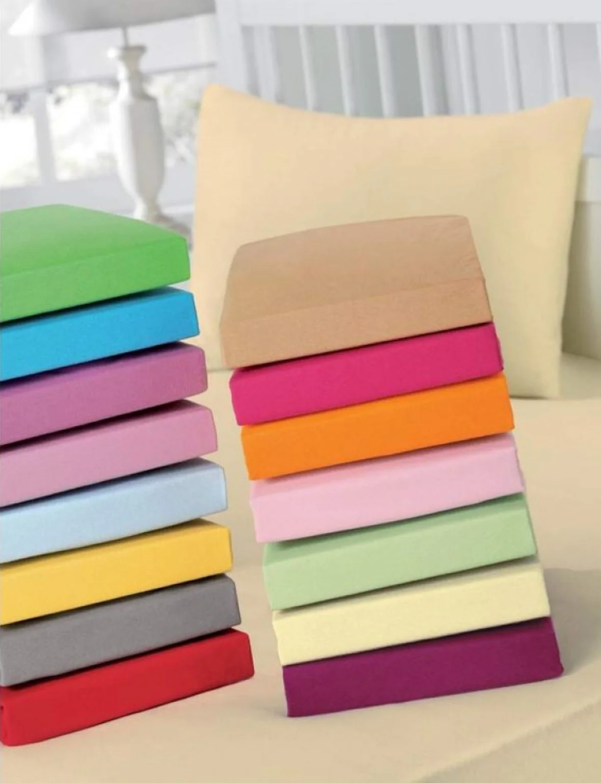 Bella home ranforce Katoenen Hoeslaken set Cappicino - Image 2