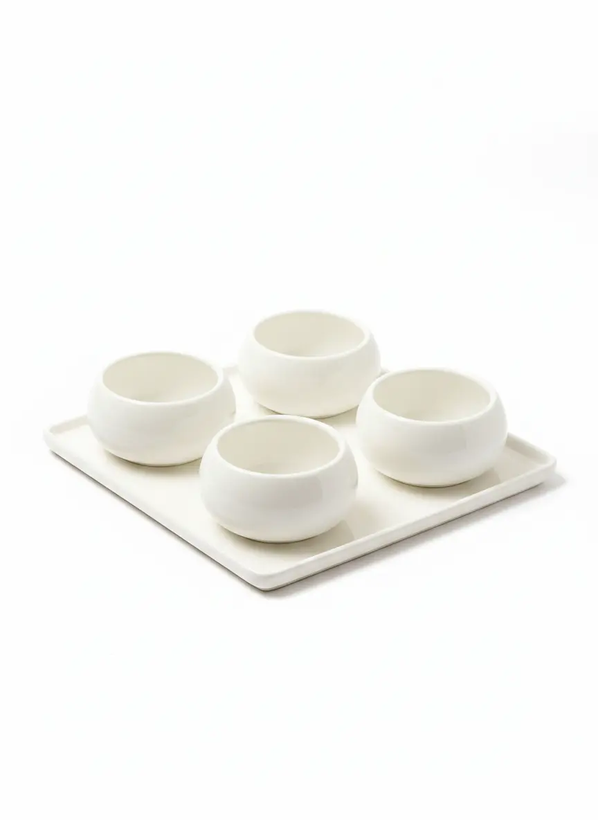 Bondy Schalenset 5 delig | Wit - Image 2