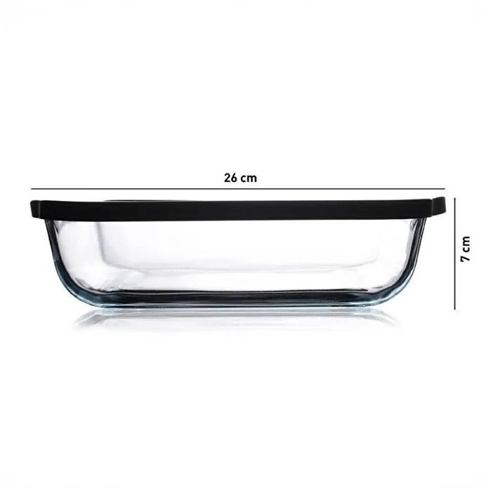 Borcam Vierkant Ovenschaal Met Deksel Zwart | 2000cc - Image 3