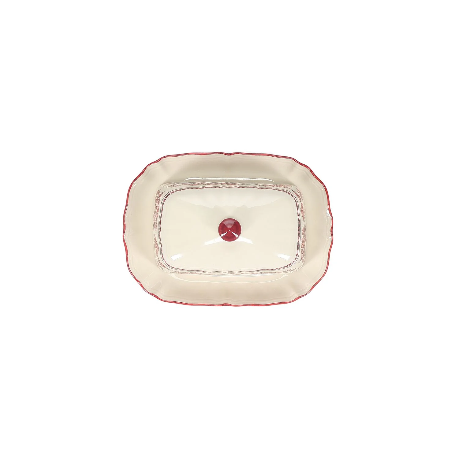 Boterpot 20x14,5xH8,5cm burgundy Cyril - Image 3
