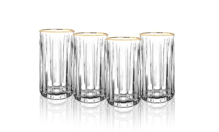 BRICARD MURCIA LONGDRINKGLAZENSET | GOUD 4-DELIG - Image 2