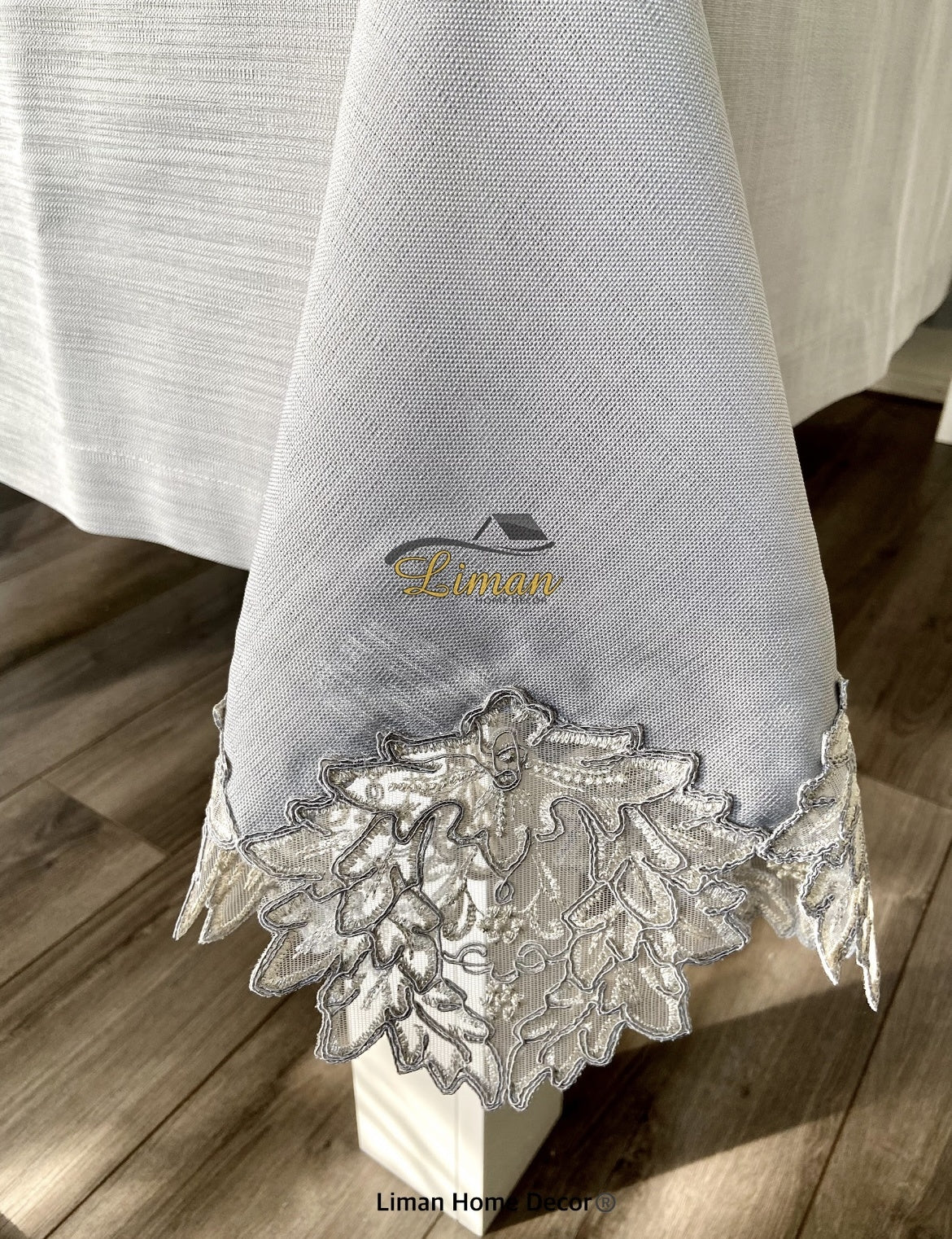 Cinar Tafelkleed Set Met Placemat Grijs 34 Dlg - Image 8