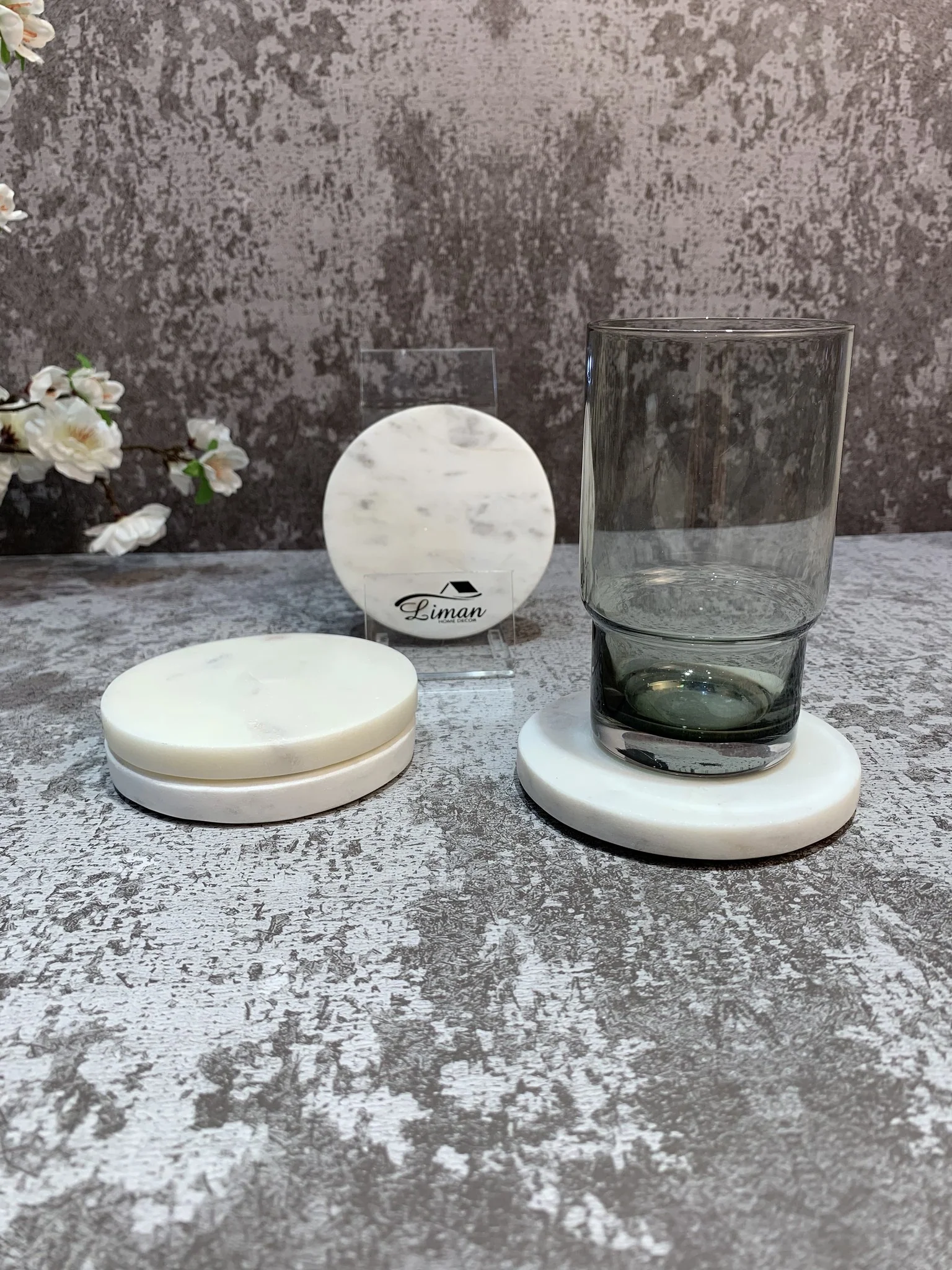 COSY GLASONDERZETTER MARMER  4 DELIG   10CM - Image 3