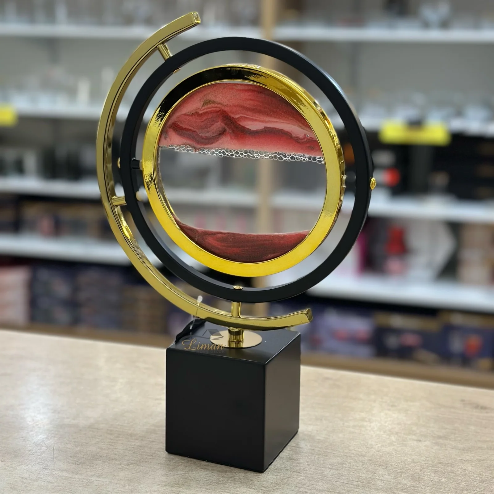 DECORATIE ZANDLOPER ROOD - ORANJE