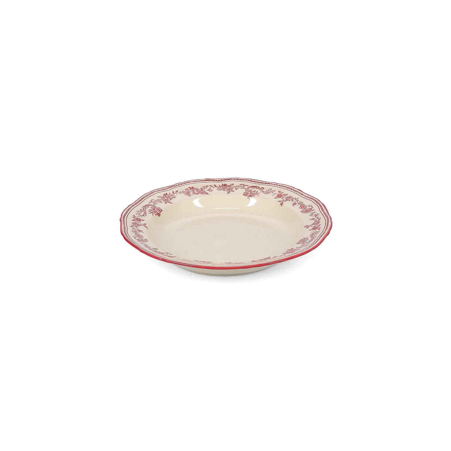 Diep bord 23/17xH4cm burgundy Cyril