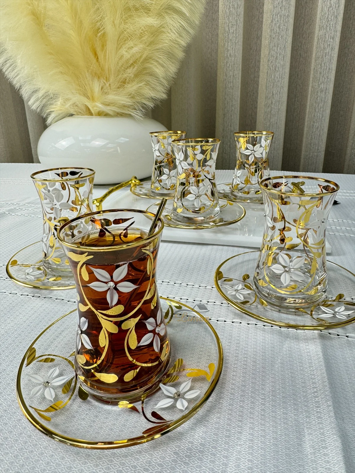 Esco Yasemin Gold Theeset 12 Delig | 6 Persoons - Image 3
