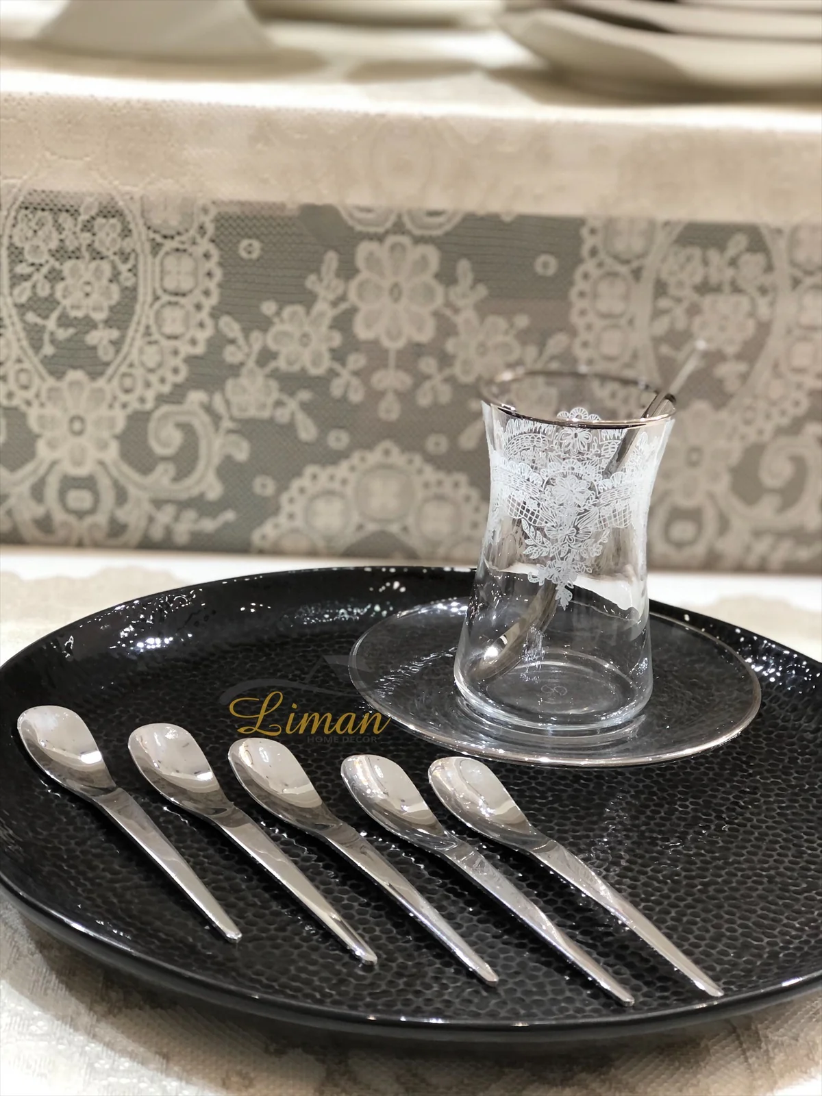 Ferveo Tarz 6 Delig Theelepel Zilver