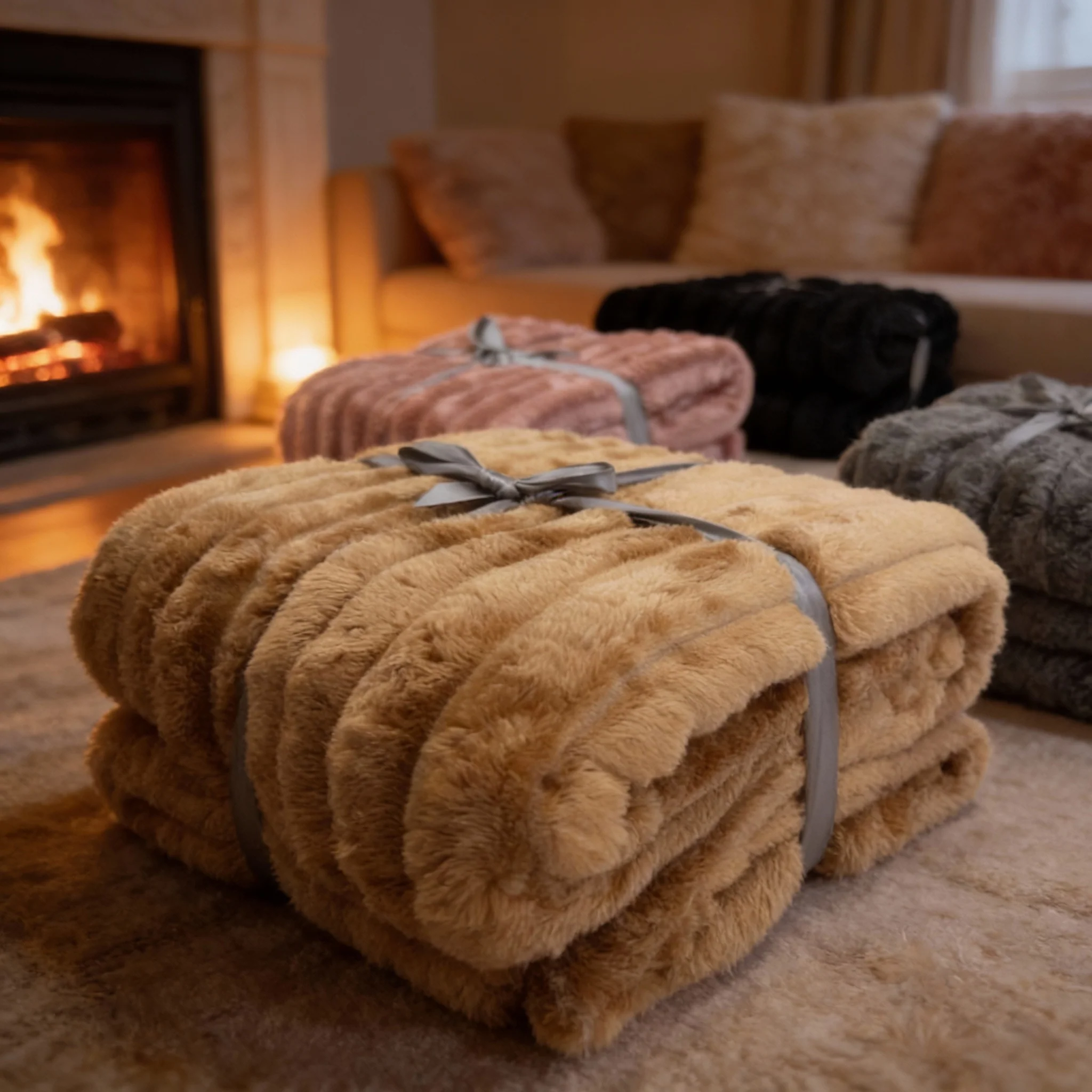 Fluffy Deken 130x170 CM - Soft Touch - Knuffeldeken - Rabbit - Vacht - Image 3